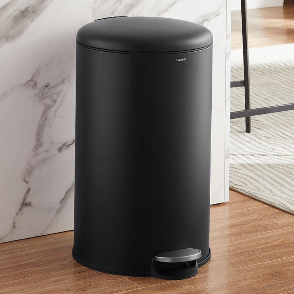 CASABEL Mülleimer Küche 50L, 100% Edelstahl, Resistent Produktbild 