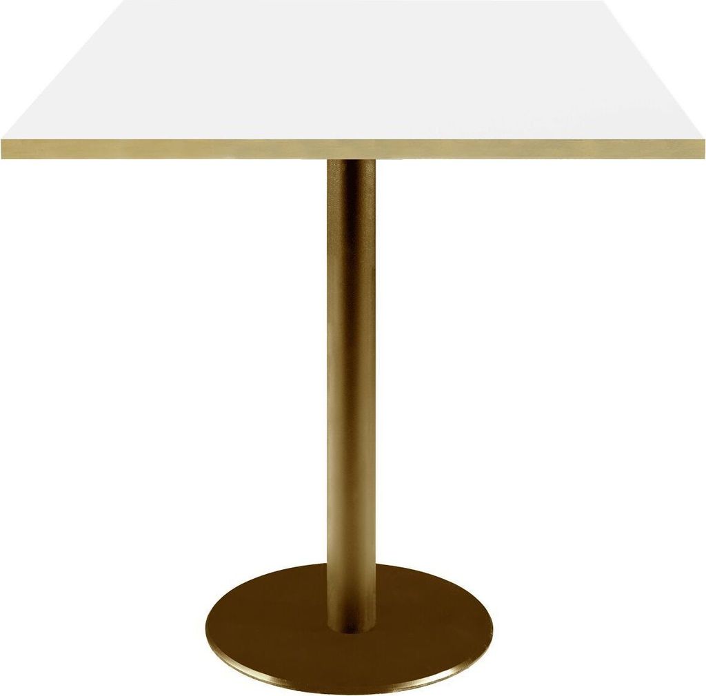Tisch 70 x 70 cm Rom weiß Bistro