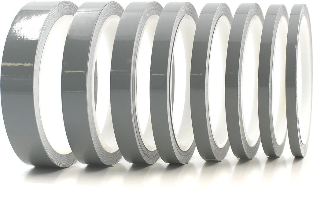Cinta Decorativa Plateada Mate RAL 9007 - 4mm X 10m, Resistente A Todo, Para Auto, Barco O Caravana