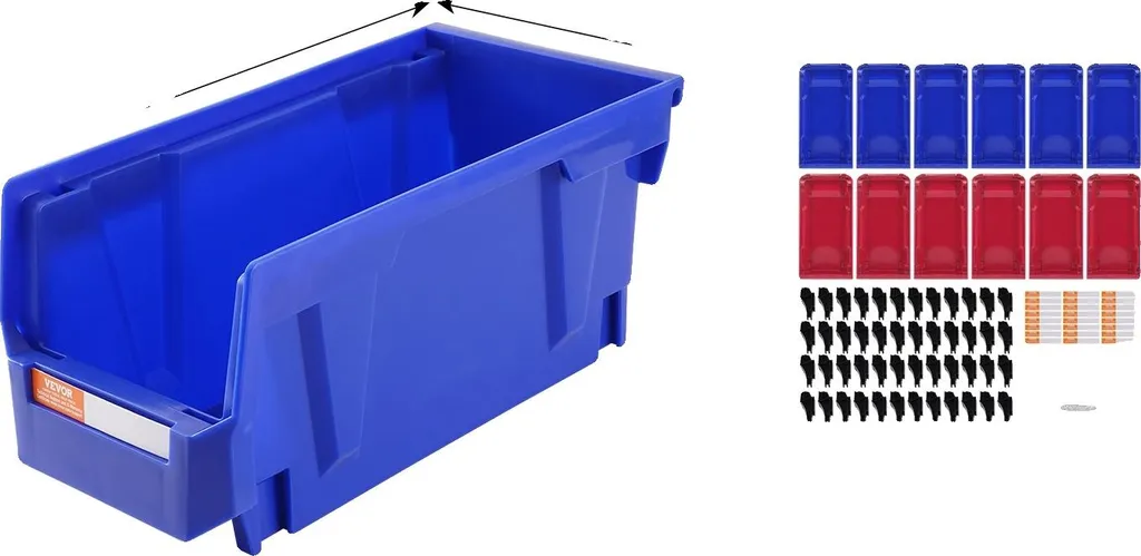 Conteneurs de Stockage Empilables en Matériau Incassable - Pack de 12