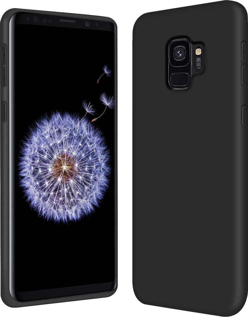 Hülle Samsung Galaxy S9 Handy Schutz Cover Silikon Gel Case Handyhülle Tasche, schwarz