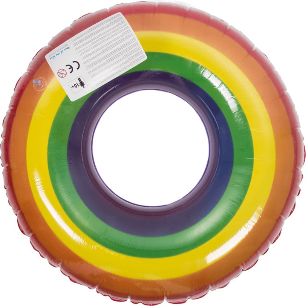 OOTB Aufblasbarer Schwimmring Regenbogen