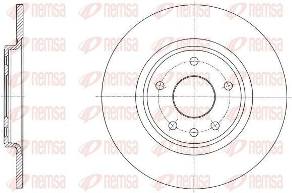 2x REMSA Bremsscheibe 61559.00 hinten für FIAT Freemont (345_) 328mm 33 2mm
