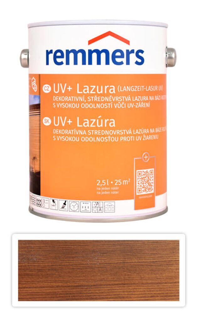 Remmers Lazura trwale ochronna UV orzech, 2,5 litra, Zdjęcie produktu 
