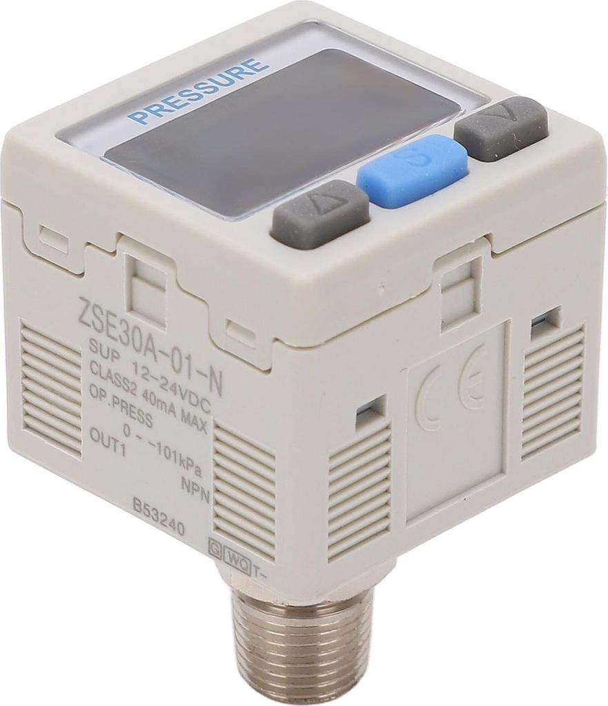 Digitales Druckmessgerät Präzises Anti-Schock-Druckreduzierventil Digitalanzeige Messgerät 0 bis ?101kPa 12?24VDC