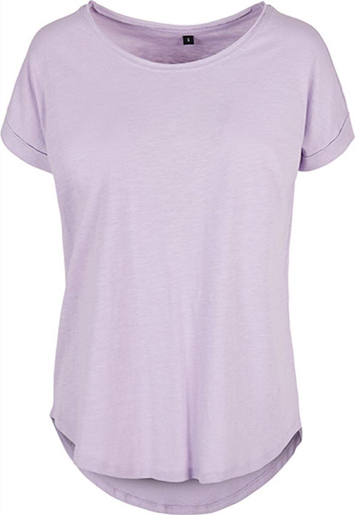 Build Your Brand BY036 | T-shirt lunga da donna / Taglio Immagine del prodotto 