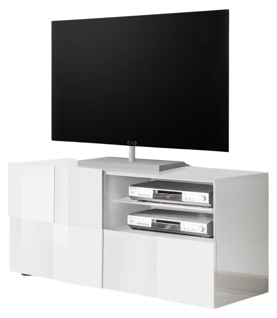 Meuble bas de télévision Calicosy avec rangements discrets Dama
