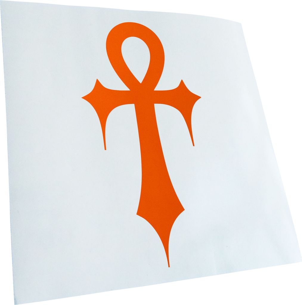 Kiwistar - Autoaufkleber - Gothic Ankh Heckscheibe - Aufkleber für Auto Kfz Fahrrad, LKW, Truck Mofa