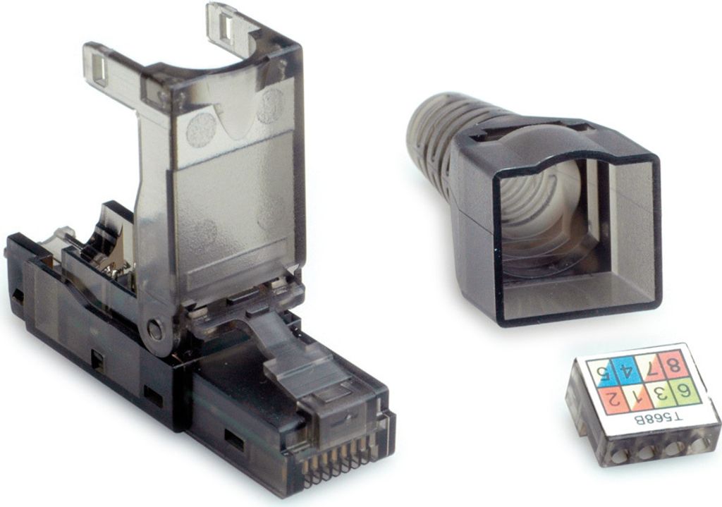 VALUE feldkonfektionierbarer RJ-45 Stecker Cat.6A (Class EA), UTP