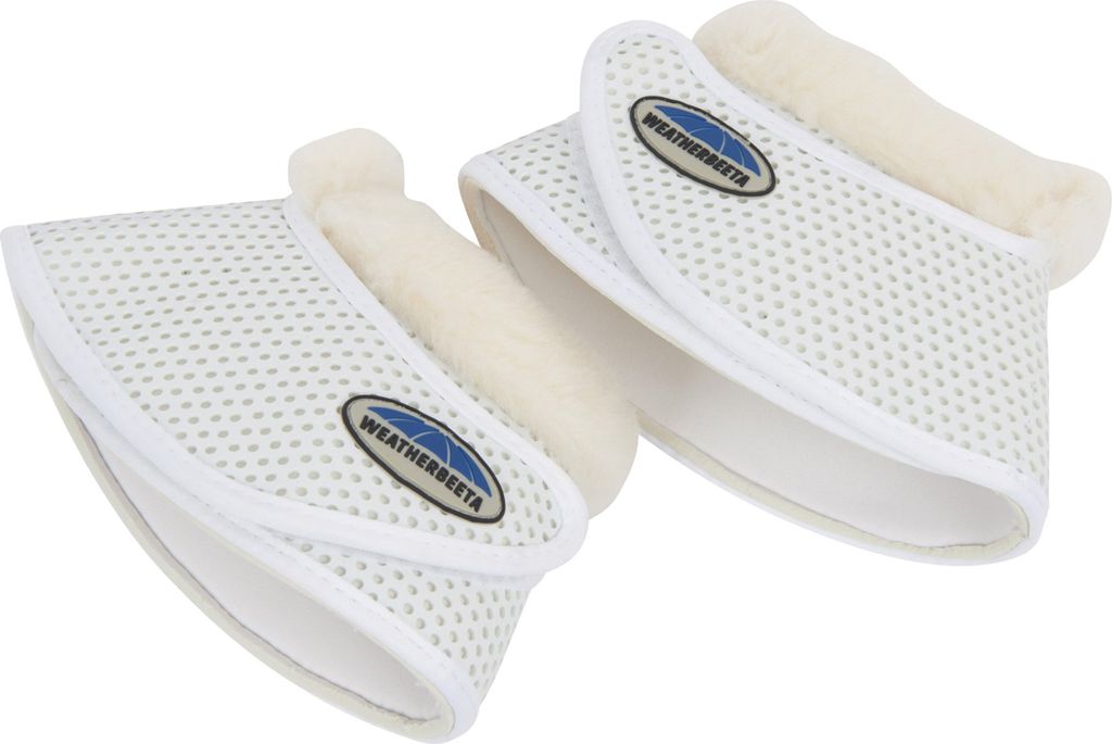 Weatherbeeta Springglocken mit Woll-Rand WB747 (Warmblood) (Weiß)
