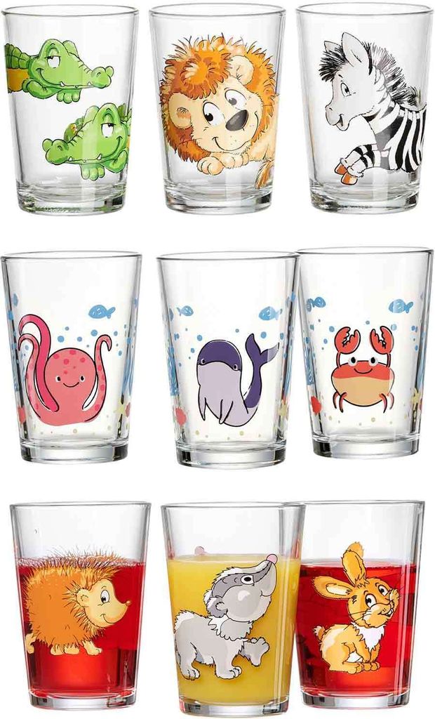 Ritzenhoff & Breker Tiere Kinderbecher Set 9-teilig Produktbild 