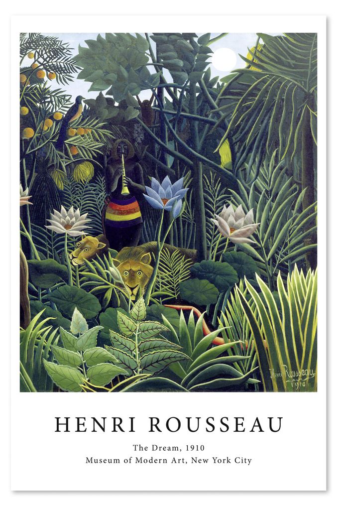 Henri Rousseau Poster The Dream 61 x 91,5 cm