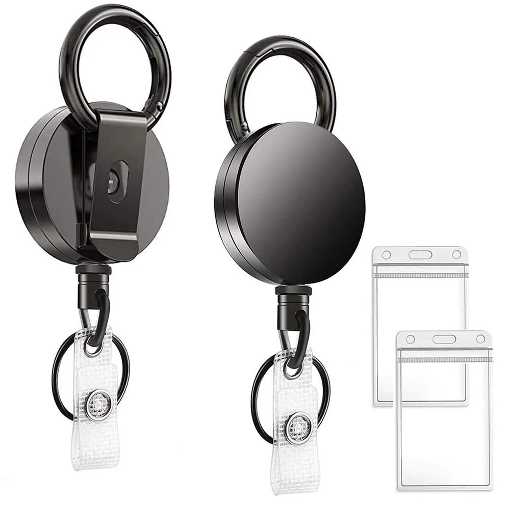 Porte-badge polyamide ultra-résistant et cordon extensible de 60 cm