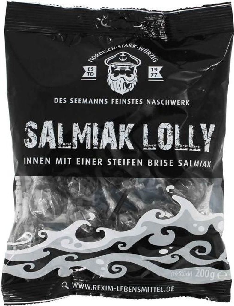 Rexim Salmiak Lolly 200g 16 Stück Produktbild 