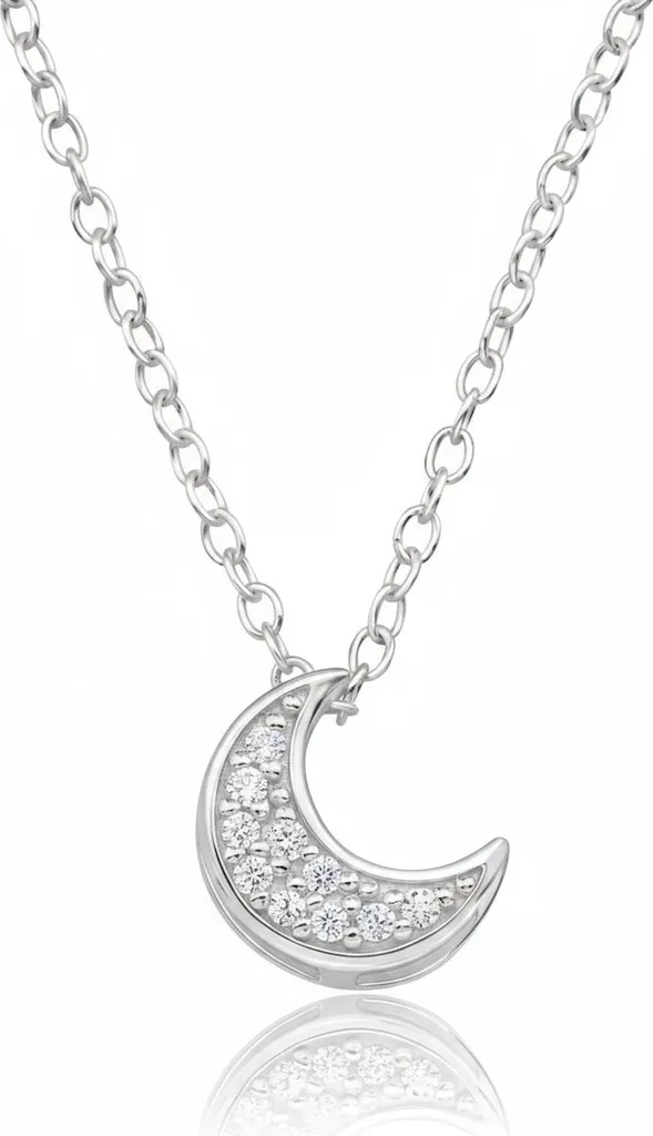 Collana Luna Argento 925 Zirconi | Significato e Luce per Lei - 2