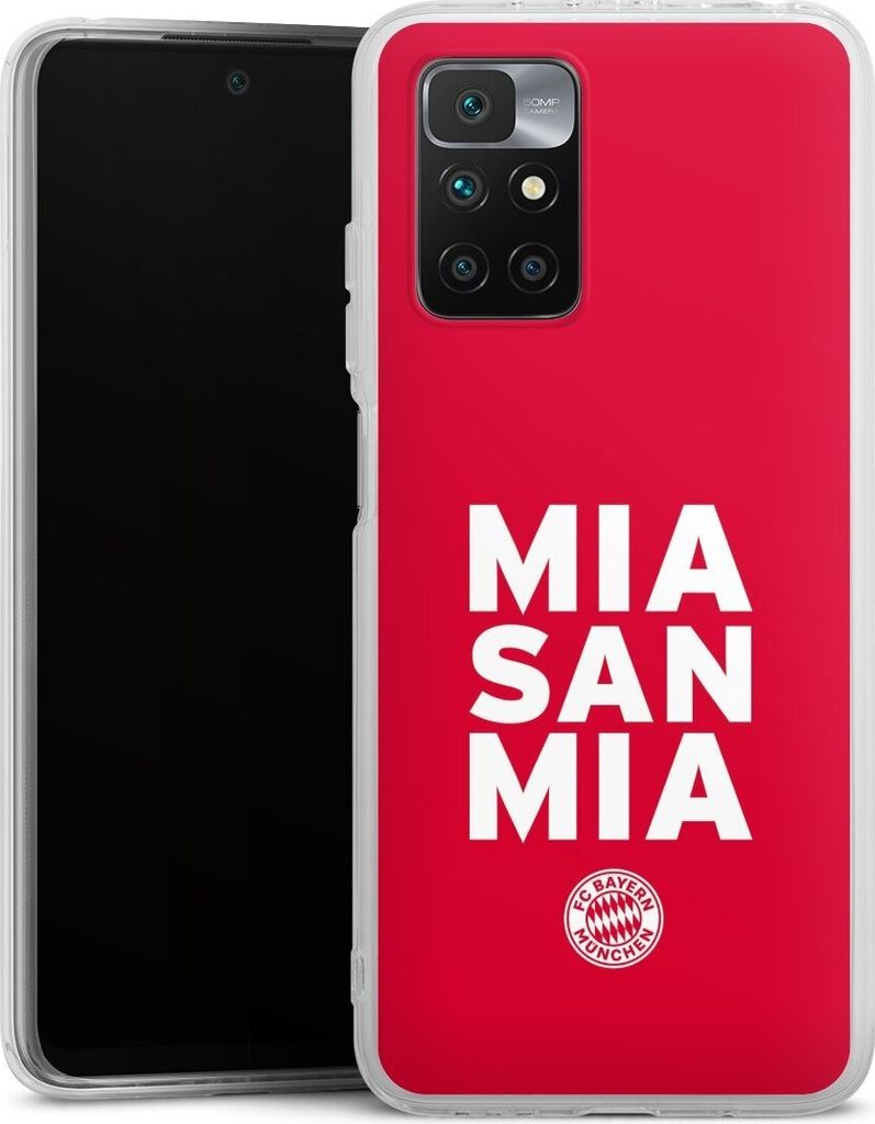 DeinDesign Handyhülle für Xiaomi Redmi 10 2022 Silikon Hülle Case Smartphone Schutzhülle FC Bayern München FCB Mia San Mia