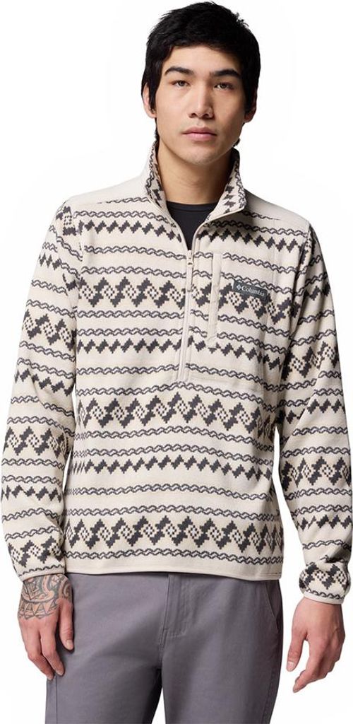 Columbia Sweater Weather Printed Ii Fleece Mit Halbem Reißverschluss Beige S Mann Beige S