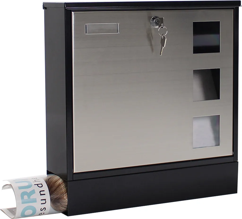 Rottner Briefkasten Design Mailbox Noir - Boîte aux Lettres Moderne