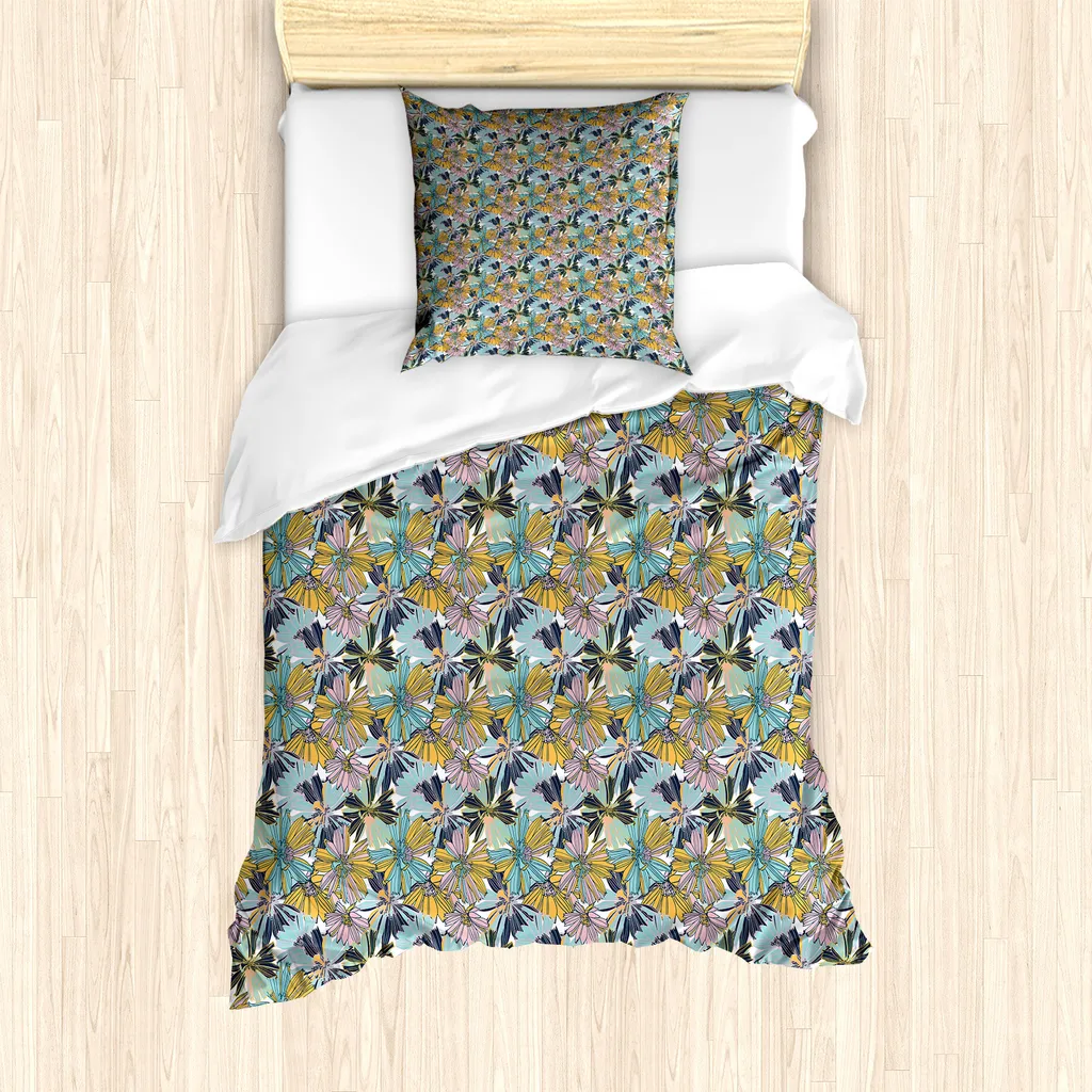 Set Letto Singolo ABAKUHAUS Antiacaro - Copripiumino e Federa 135x200