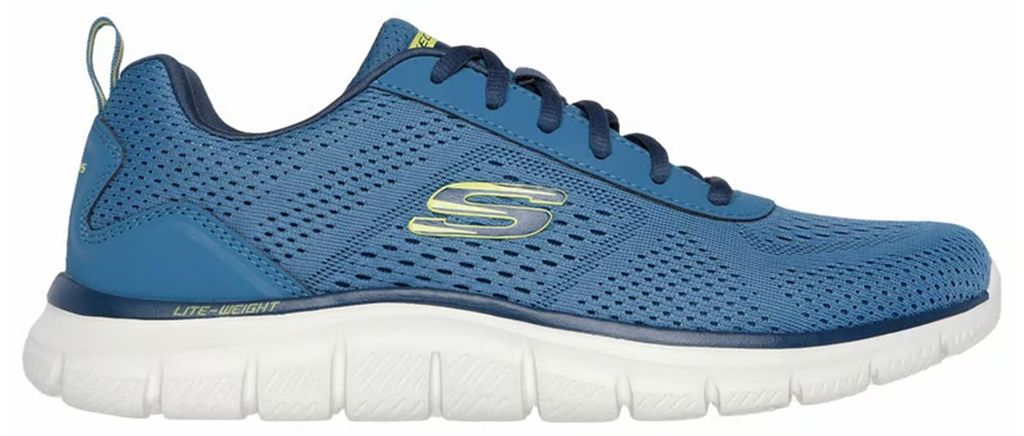 Skechers Track Leshur Herren Halbschuhe in Blau aus Mesh Produktbild 