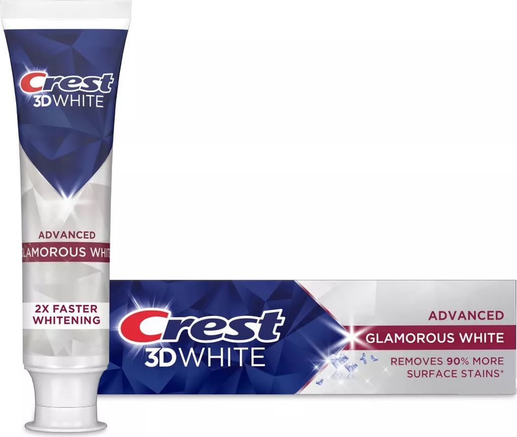 Crest | Zahnpasta 3D White Advanced Glamorous - 93 g - Effektive Zahnaufhellung - Frischegefühl