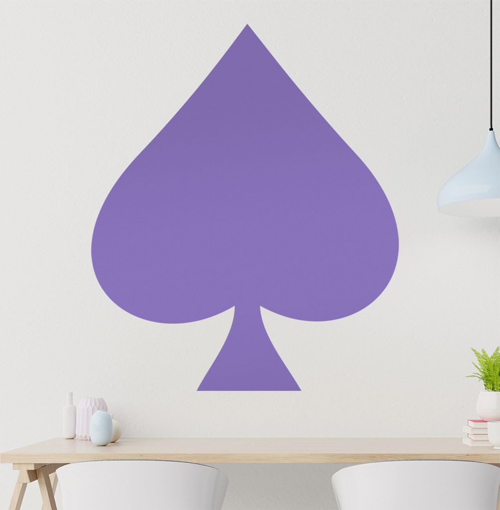 KIWISTAR Ass - Ace - Das Ass Wandtattoo in 6 Größen - Wandaufkleber Wall Sticker - Dekoration, Küche, Wohnzimmer, Schlafzimmer, Badezimmer