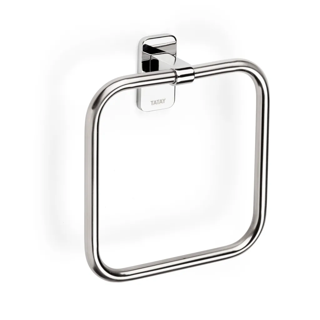 Tatay Slim Porte-serviettes Argent One Size : Support Mural Compact