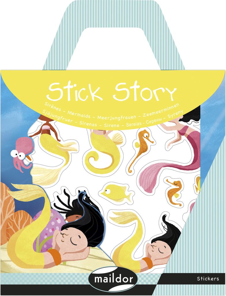 Maildor 6x Stick Story, Meerjungfrauen - Mehrfarbig AF028C