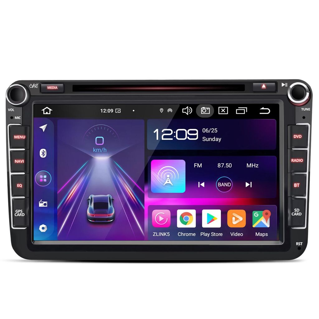 8'' Android 15 Carplay CD DVD 4+64GB Autoradio Für VW GOLF Produktbild 