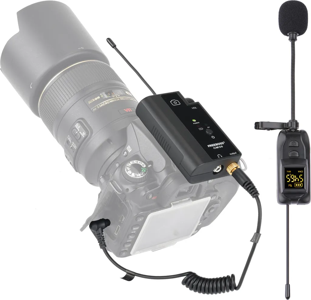 Microfono Lavalier Wireless Professionale: Cardioide per Vlog e Interviste - 2