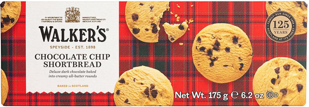 Walkers Shortbread Chocolate Chip z kawałkami czekolady Zdjęcie produktu 