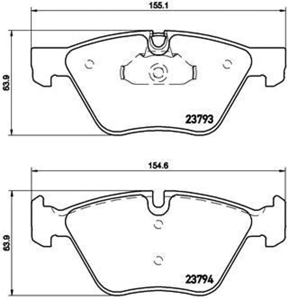 Brembo P 06 057X Plaquettes de Frein Xtra pour BMW Série 5 E60 E61 X1