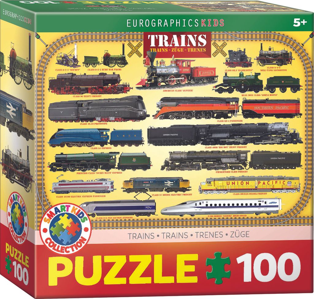 EUROGRAPHICS Puzzle Pociągi 100 elementów Zdjęcie produktu 