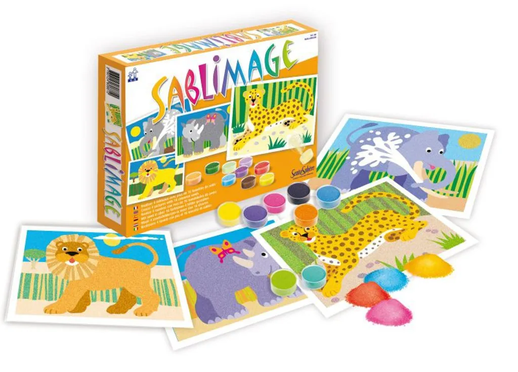 Sentosphere Sabbia Animali Africa - Kit Sablimage per Piccoli Artisti