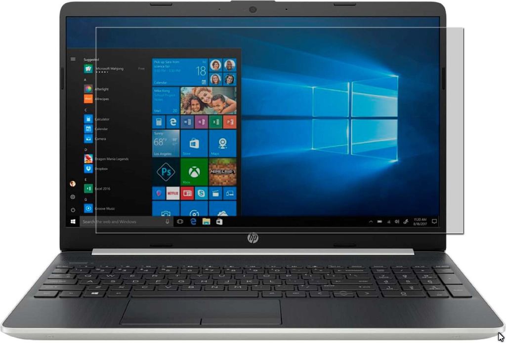 3x Schutzfolie HP Notebook 15-dw0501ng Antireflex Produktbild 