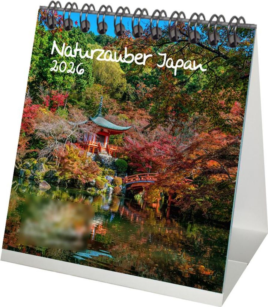 Naturzauber Japan Tischkalender 10cm x 10cm für 2026 Landschaft Tokio Natur Reise Land Urlaub - Seelenzauber