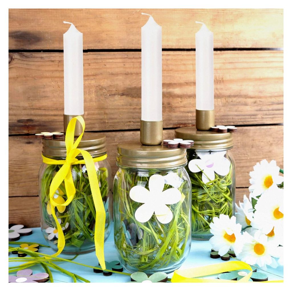 Stabkerzen Weiß 6er Set - Kleine Kerzen für Kerzenhalter, Adventskranz oder als Baumkerze - Geeignet für Tischdekoration bei Hochzeiten oder Wei...