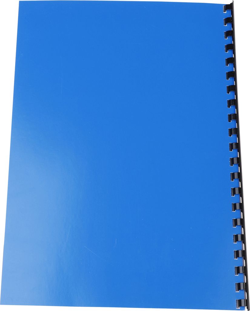 Exacompta 100er Pack Einbanddeckel Chromolux Karton 250g/qm, A4, Blau, 2982C