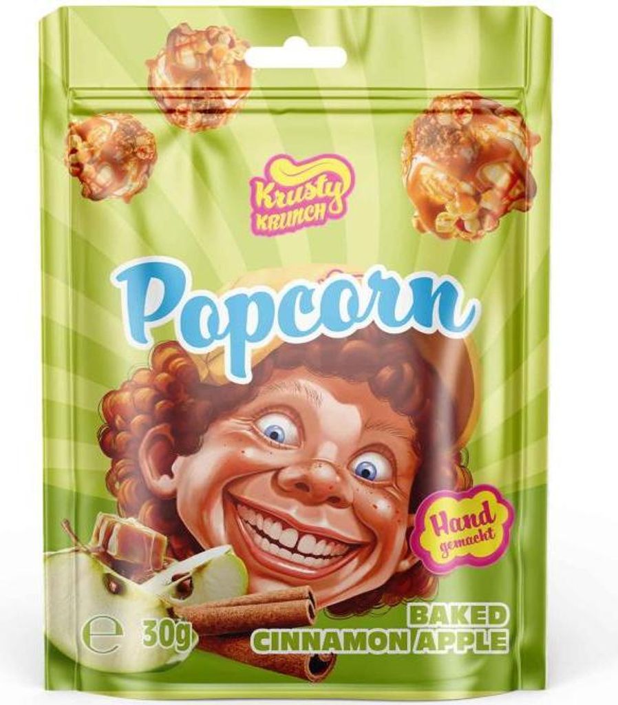 Krusty Krunch Popcorn Baked Cinnamon Apple 30g Produktbild 