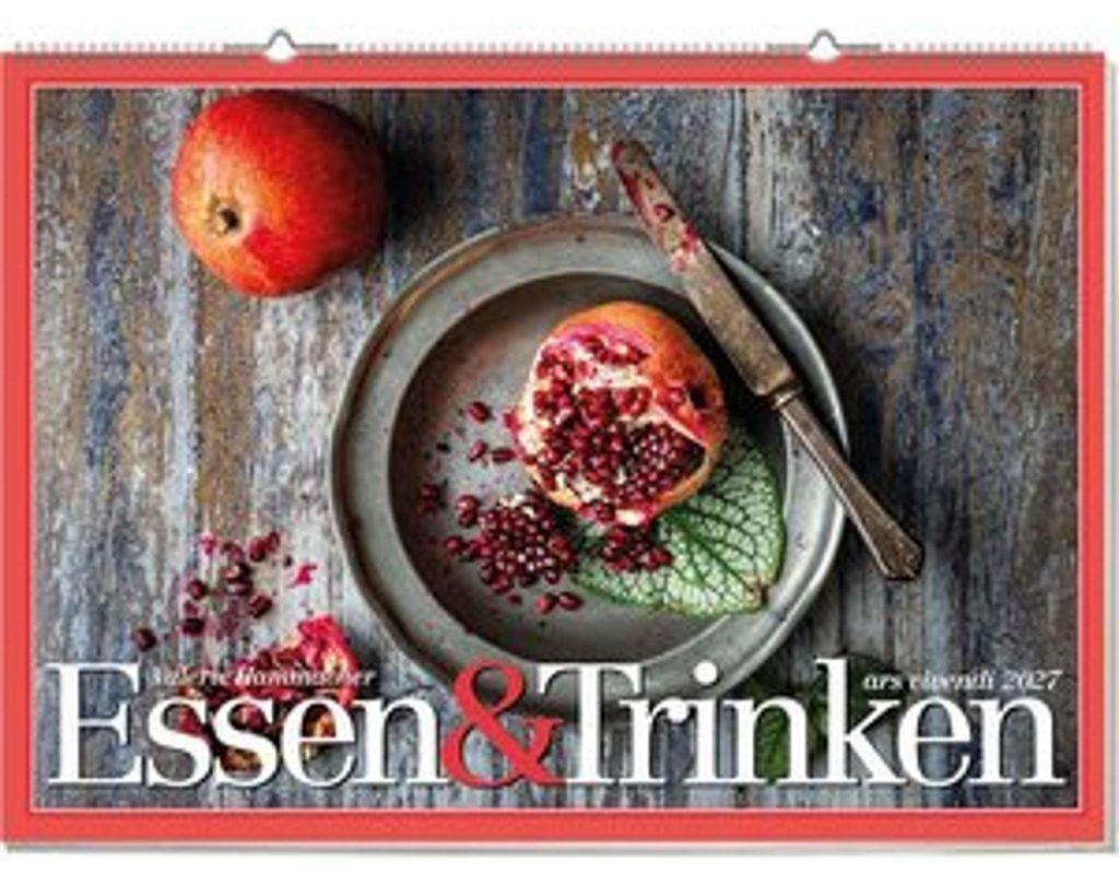 Wandkalender 2027 mit Monatsansicht und Food-Fotografien Produktbild 