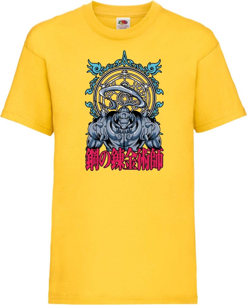 Kinder T-Shirt Fullmetal Alchemist Alphonse Elric Elric Alphonse, 7-8 Jahr - 128 / Gelb