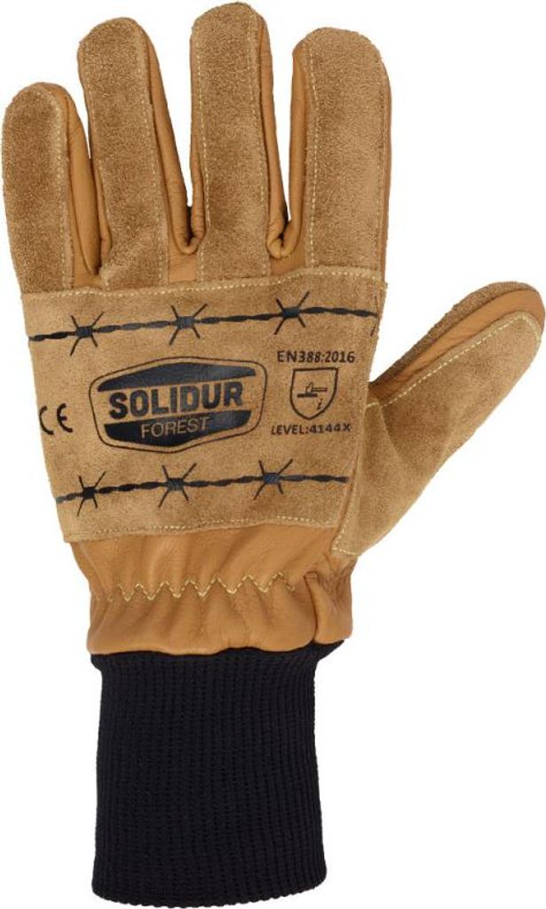 Schutzhandschuhe zum Holzrücken aus Leder - T9 - SOLIDUR - GA01-9