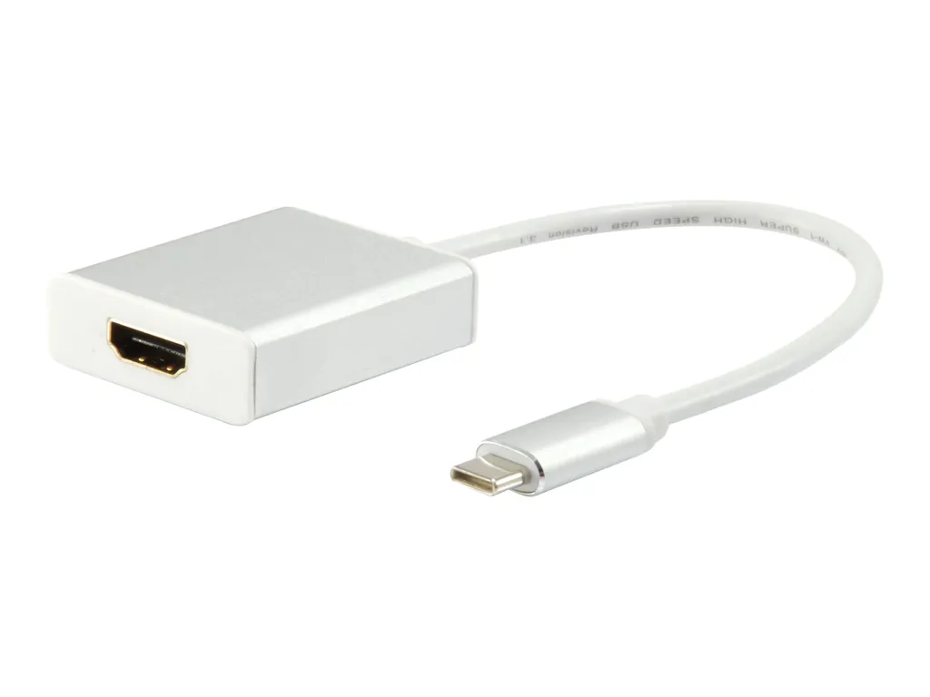 Adattatore USB C Maschio a HDMI Femmina Equip - Risoluzione 4K Bianco