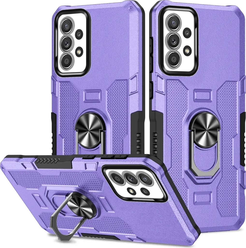 Custodia Samsung Galaxy A33 5G Rugged - Protezione Doppio Strato Viola
