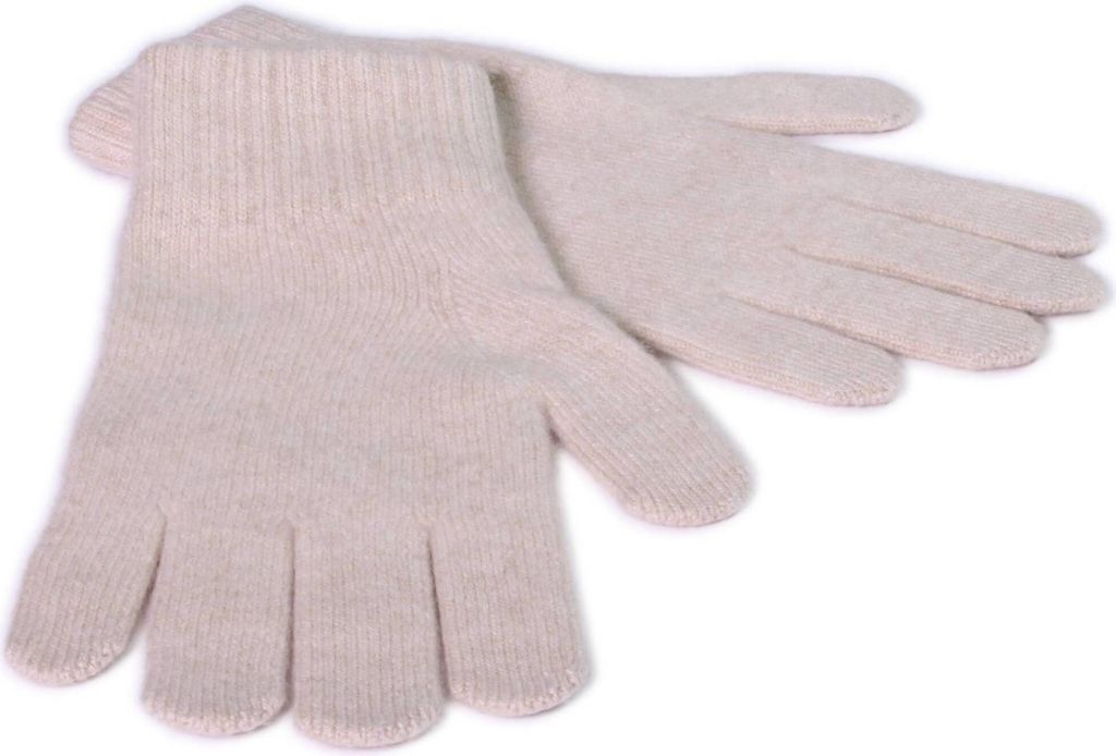 TUMELO Handschuhe Kaschmir Herren, edler Cashmere Handschuh, warme Strickhandschuhe - Beige