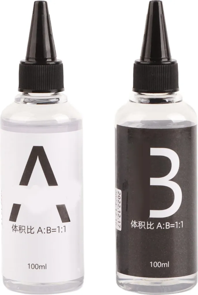 Resina Epossidica Trasparente 1:1 200g - Kit Cristallino per Gioielli Fai da Te - 1