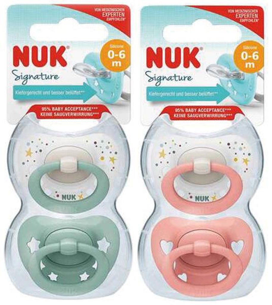 Nuk 10.175.269 Signature 0-6M Silikon-Schnuller, BPA-frei Produktbild 