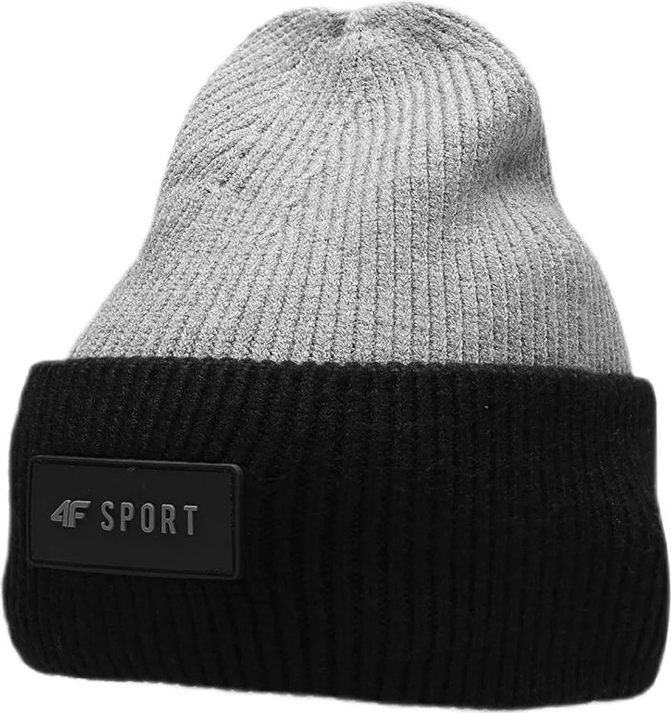 Berretto Sportivo 4F Junior Grigio Nero | Accessorio Allenamento Caldo