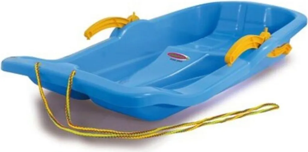 Luge Karol Snow Play 80 cm bleu avec freins haute résistance au froid