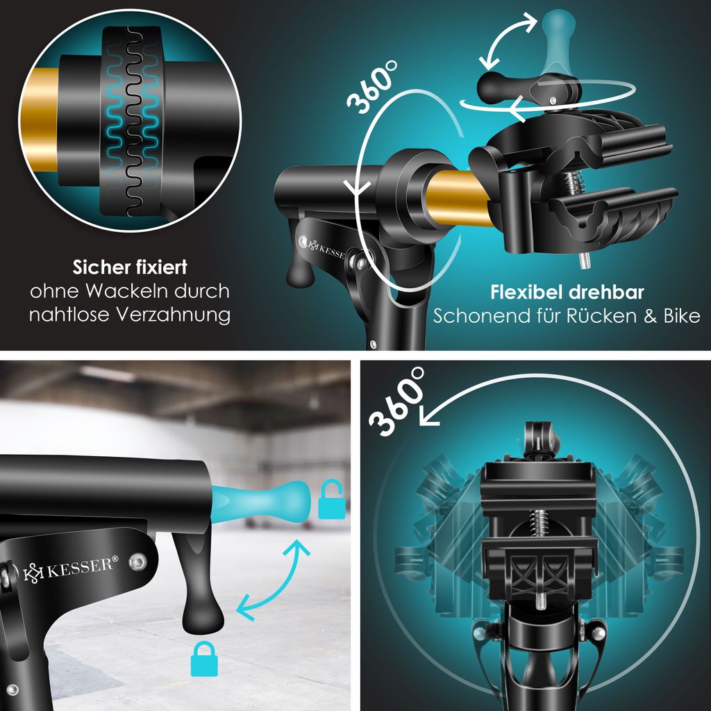 KESSER® Fahrradmontageständer Profi Reparaturständer Produktbild 8